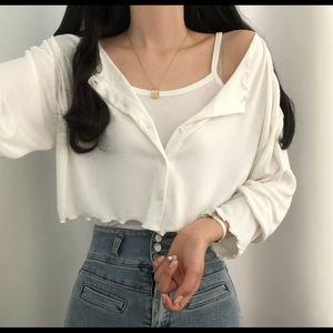 YesStyle two-piece set cardigan